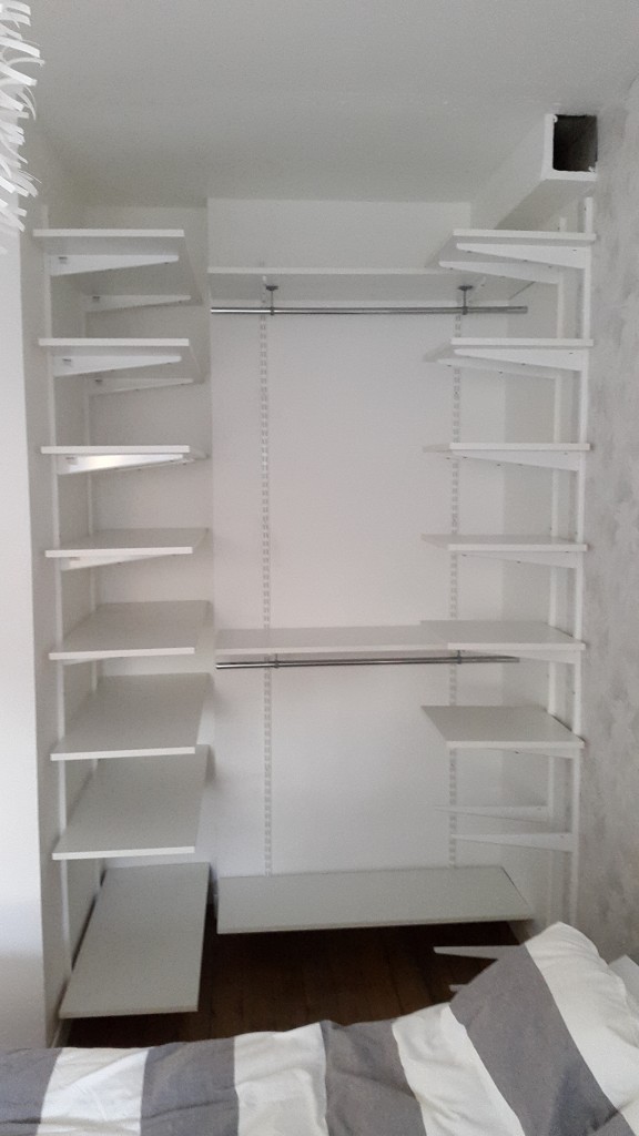 Montering av nytt garderobs system